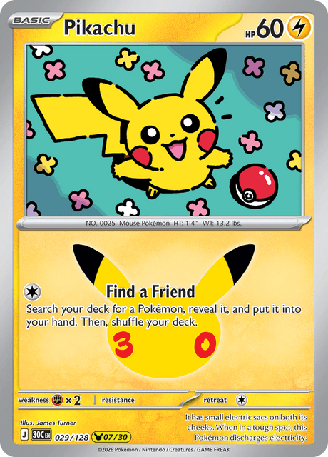 Pikachu - 30C 029/128