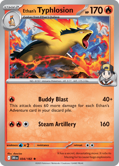 Ethan's Typhlosion - DRI 034/182