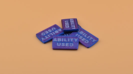 Ability Used Markers - 3D printed TCG accessories for Pokemon, tabletop gaming