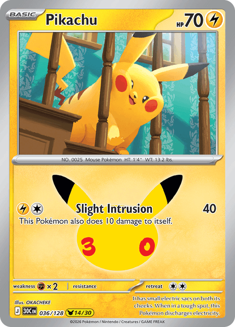 Pikachu - 30C 036/128