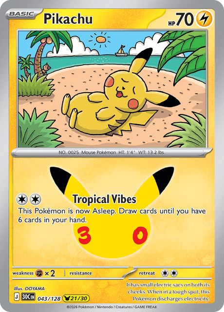 Pikachu - 30C 043/128